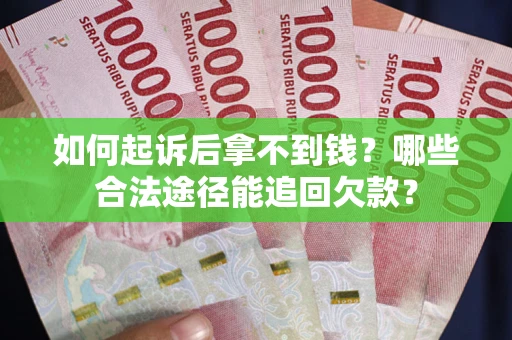 武汉如何起诉后拿不到钱？哪些合法途径能追回欠款？