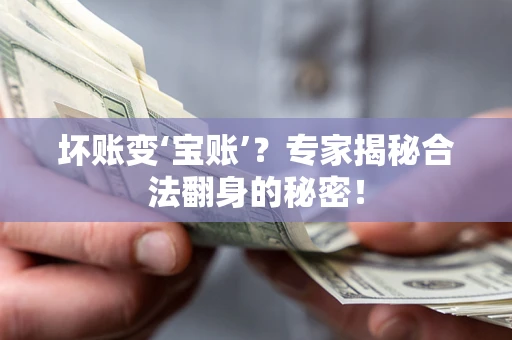 武汉坏账变‘宝账’？专家揭秘合法翻身的秘密！