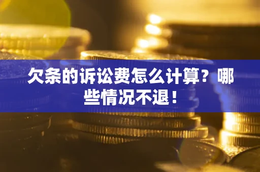 武汉欠条的诉讼费怎么计算?哪些情况不退! 武汉欠条的诉讼费怎么计算?哪些情况不退!