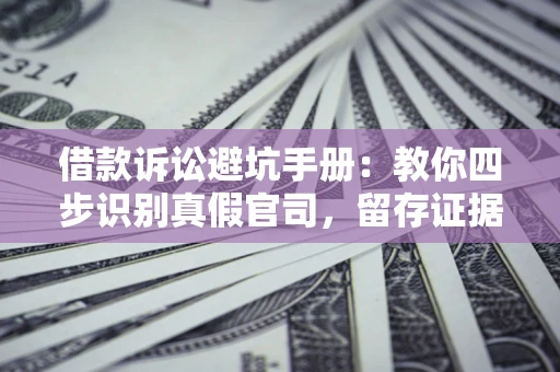 武汉借款诉讼避坑手册：教你四步识别真假官司，留存证据不踩雷