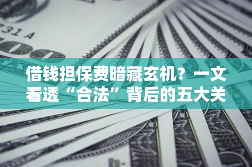 武汉借钱担保费暗藏玄机？一文看透“合法”背后的五大关键陷阱