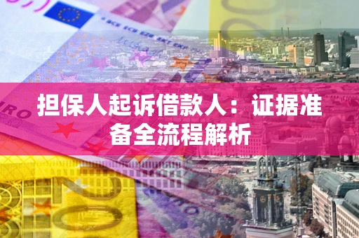 武汉担保人起诉借款人：证据准备全流程解析