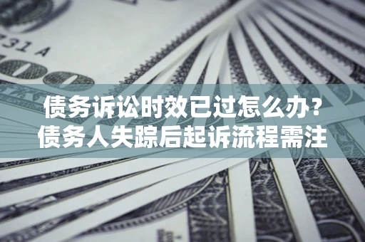 武汉债务诉讼时效已过怎么办？债务人失踪后起诉流程需注意什么？