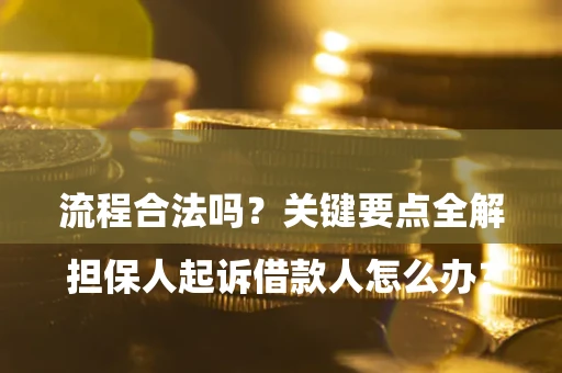 武汉

担保人起诉借款人怎么办？流程合法吗？关键要点全解析