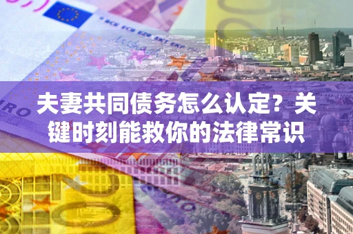 武汉夫妻共同债务怎么认定？关键时刻能救你的法律常识