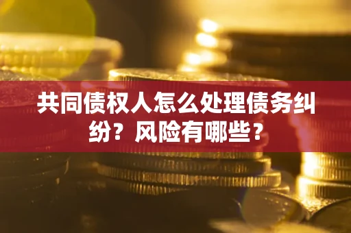 武汉共同债权人怎么处理债务纠纷？风险有哪些？