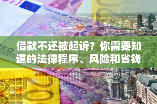 武汉借款不还被起诉？你需要知道的法律程序、风险和省钱技巧