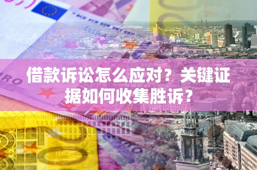 武汉借款诉讼怎么应对？关键证据如何收集胜诉？